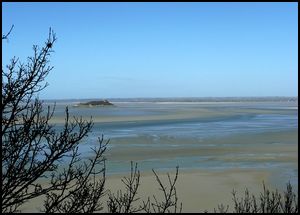 Vue sur Tombelaine depuis le Mont Saint Michel
